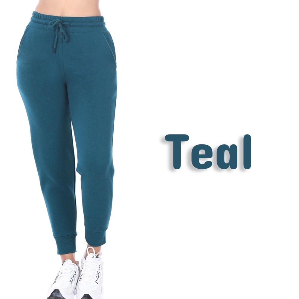 Teal Drawstring Sweatpants Essential | Joggers